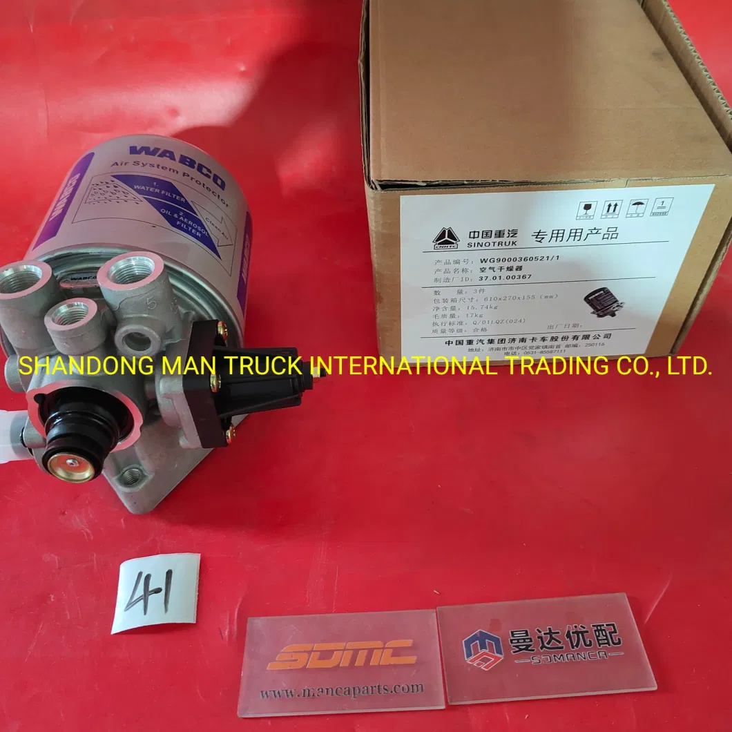 Truck Cab and Chassis Spare Parts HOWO Air Drier (WG9000360521) Sinotruk HOWO Shancman Trucks Spare Parts