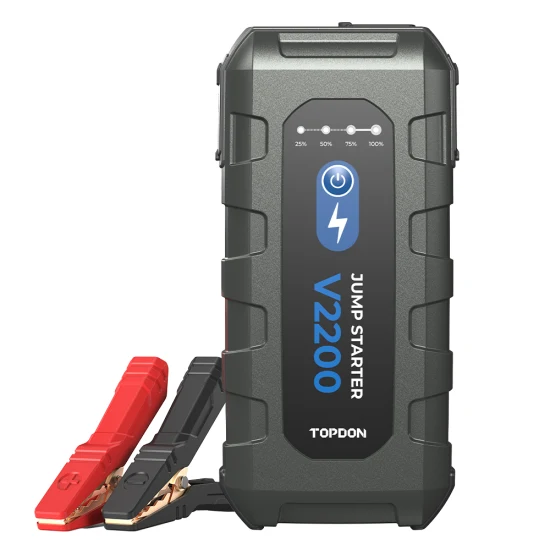 Topdon V2200 2000A 12V 16000mAh Boost 35 volte per carica Kit di emergenza portatile multifunzione per auto Jumper Pack Box Power Bank Booster batteria per avviamento di emergenza